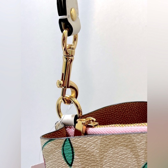 Coach Cherry Signature Bucket - Picture 11 of 14